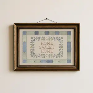 HOME SWEET HOME Art Print Cottagecore Wall Decor, Rustic Kitchen Wall Art