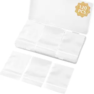120 count Small Plastic Bags for , 2" x 2.76" Resealable Clear Poly Baggies, 2.4 Mil Mini Zip Bags for Small Business, Storage, Gifts, Candy, Screws
