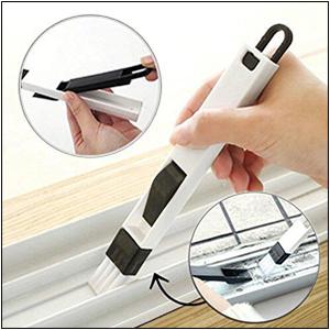 Window Track and Grout Cleaning Brush Set, 5Pcs Hard-Bristle Crevice Scrub Brushes for Sliding Doors, Tile Lines, Sink Corners, Small Gaps and Bottles, Essential Household Cleaning Tools