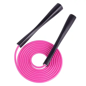 YUEDONG 5mm PVC Training Jump Rope, Anti-Slip Handles for Cardio Workout, Adjustable Fitness Rope, Smooth Spin, Tangle-Free, Fitness