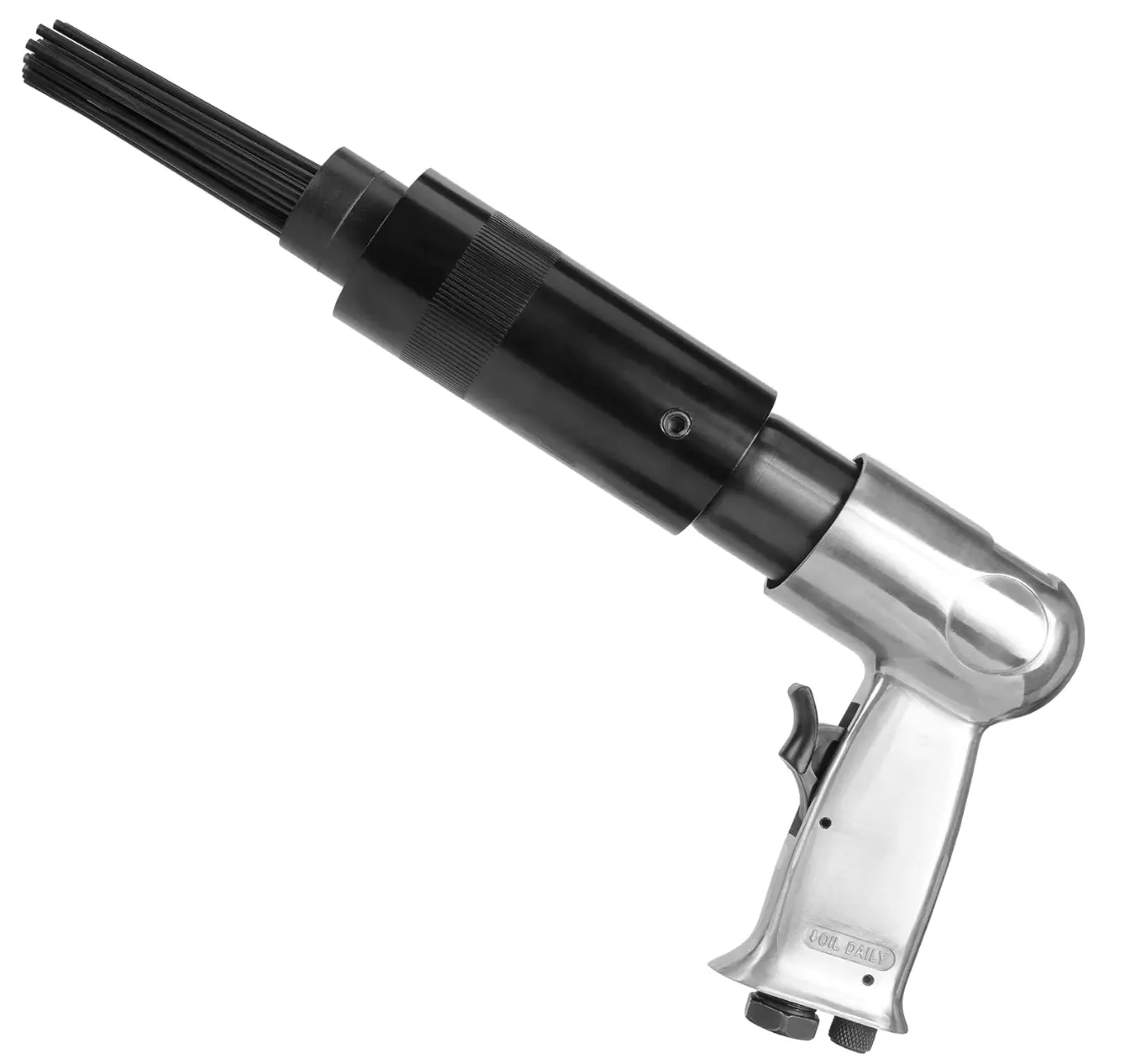 Air Needle Scaler with 19 Hardened Steel Needles, 4500BPM Pneumatic Rust Remover, 1/4" Inlet, 10CFM, Heavy Duty Pistol Grip Needle Gun for Rust, Paint, and Slag Removal, 90 PSI Air Tool