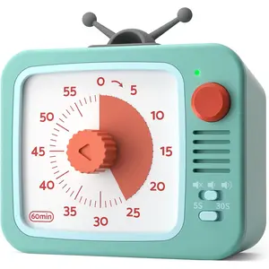 Visual Timer for  with Pause Function, 60-Minute Countdown Timers for Classroom Office Kitchen with Silent Operation,  Timer for Teaching