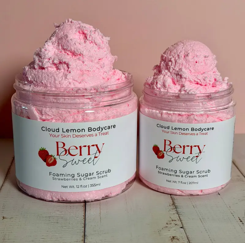Strawberries & Cream Foaming Sugar Scrub