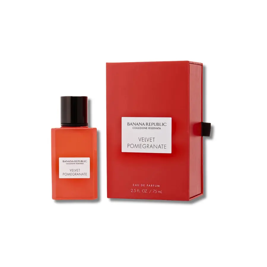 Banana Republic Velvet Pomegranate Unisex EDP Perfume - Aromatic Woody Floral Scent with Wood Notes, 2.5 fl.oz Single Item