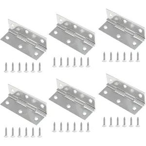 Butt Hinge  Hinges 304 Stainless Steel Hinges Small Cabinet Hinges Folding Craft Hinges with Mounting Screws for Boxes Gate Drawer