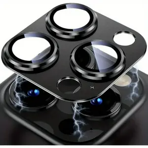 New upgrade Tempered Glass Camera Lens Protectors for iPhone 13 Pro/Pro Max with enhanced adsorption and drop protection