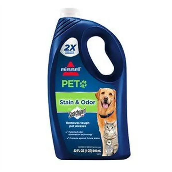 Bissell Homecare International 255255 32 oz Liquid Pet Stain Remover & Deodorizer, 2x Concentrated Scotchgard Formula, Safe for All Deep Cleaning Machines, Deodorizing Concentrate, Urine Eliminator, Deodorizing Concentrate Odor & Stain Removers