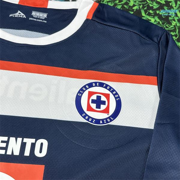 2425 CRUZ AZUL Away Goalie Blue long sleeves Top Soccer Jerseys LIGAMX FAN EDITION