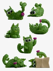 Kaleidos Creative - Pricklepuss - Blind Box - Mystery Box - Cactus Cat - Cryptid