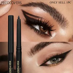 1PC Waterproof Black Eyeliner Pencil, Quick-Drying, 3D Eyeliner, Matte Eyeliner Stick, Easy-To-Color Eyeliner Stick, Smooth Newbie