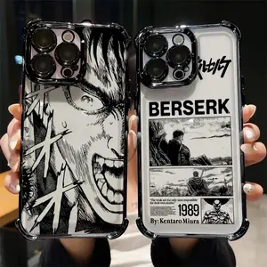 Anime Berserk Plating Phone Case For iPhone 17 16 15 14 13 12 11 Pro Max Plus Air & Samsung Galaxy S26 S25 S24 S23 S22 S21 EDGE Ultra Plus FE- Top Fan's Phone Case Cover as Perfect Gift Get Ready for Halloween