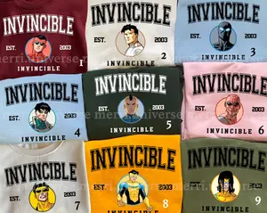 Invincible Sweatshirt TShirt Unisex Crewneck Cotton