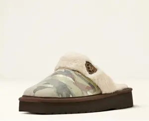 Jackie Square Toe Stack Slipper Camo