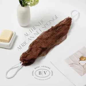 West African Net Sponge - Authentic Diamond Knots for Deep Hygienic Exfoliation & Bubbly Lather from Ghana,West Africa