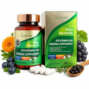 Lutein & Zeaxanthin Eye Vitamins - Vision Support Supplement with Vitamin C Vitamin E Zinc & Copper - Supports Eye Health, Macular Wellness & Daily Ocular Nutrition for Adults & Seniors - 90 Capsules