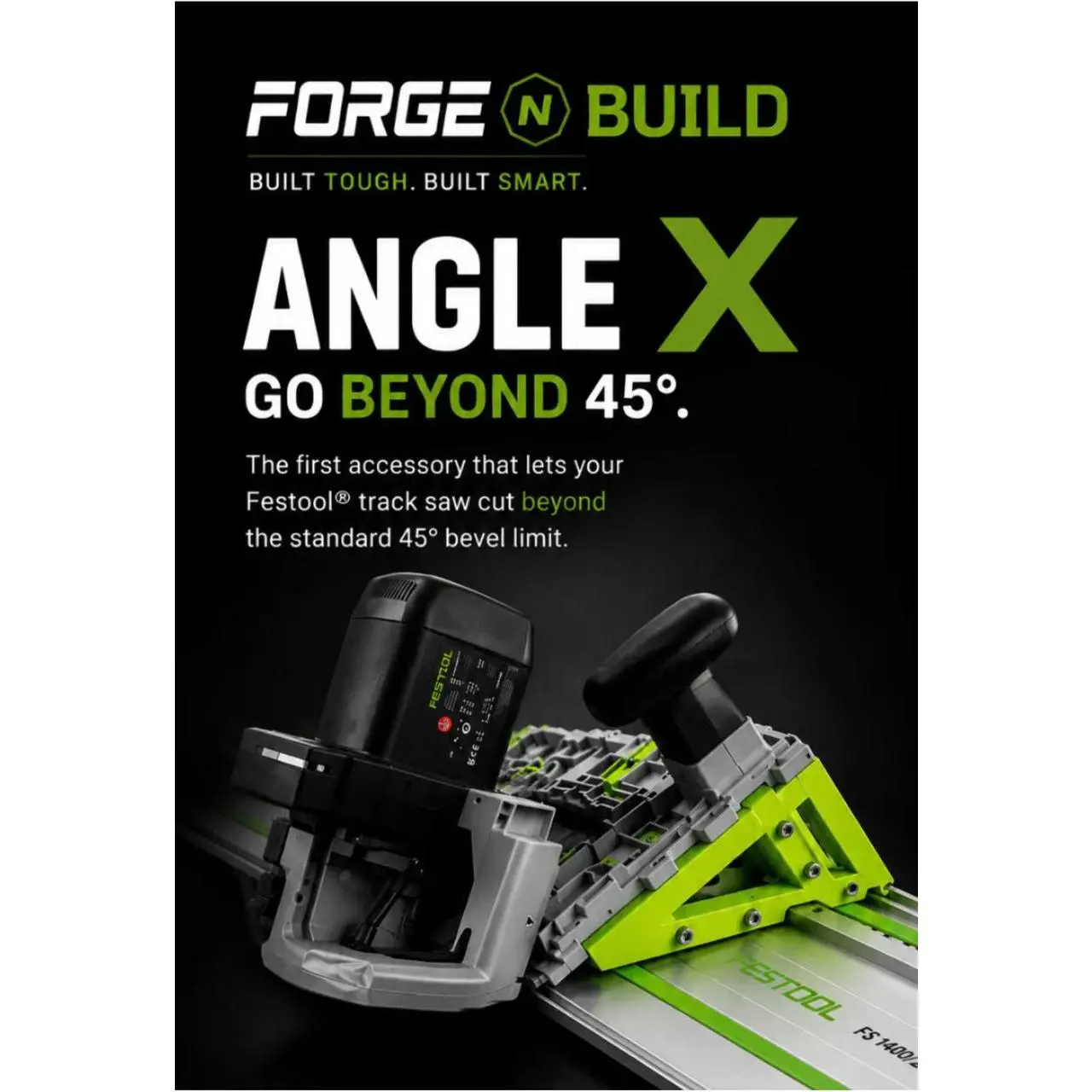 Angle X™️ – Track Saw Angle Cutting Guide