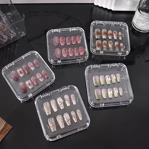 Transparent Nail Storage Box, 1 Piece, Ideal for Manicure Salons and Home Use, Durable Design, Perfect for Organizing Nails, Home Organizer Storage