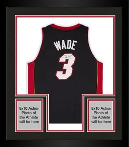 Framed Dwyane Wade Miami Heat Autographed Black Mitchell & Ness 2012-2013 Authentic Jersey with 25th Anniversary and NBA Finals Patches - Fanatics Authentic Certified
