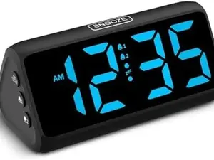 Digital Alarm Clocks for Bedrooms, Loud Alarm Clock with Dual Alarms, Bold Digits, 5 Dimmers, 4 Volumes, Snooze, Bedside Clock for Deep Sleepers Kids Teens Seniors, Plug in Clock, Easy to Set