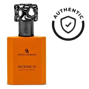 Incense 01 Swiss Arabian | Extrait De Parfum 50ml 1.6oz | Authenticity Guaranteed Made in UAE