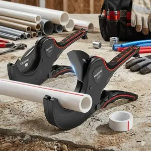 Professional PVC Pipe Cutter with SK5 Blade - Fast Cutting Tool for PEX and PPR Tubing, Non-Slip Grip for Plumbing Repairs, Durable and Rust-Resistant, Essential for Construction and Maintenance Projects