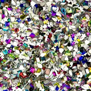 (CLEARANCE) Artful, High Quality Flat Back Resin Simulated Glass Charms & Embellishments for DIY beads, phone cases, nails, jewelry and other DIY projects. Handmade Crafts