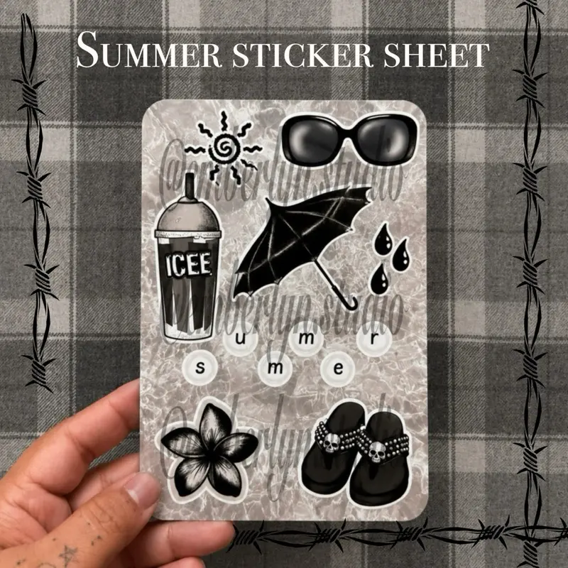 Summer Sticker sheet Vinyl