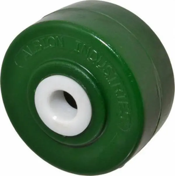 ALBION Single Polyurethane Caster Wheel - 4" Diam, 2" Wide, 1000 lb Capacity, 2-3/16" Hub Length, 3/4" Axle Diam, Delrin Bearing (XI0425112) for Heavy Load Applications