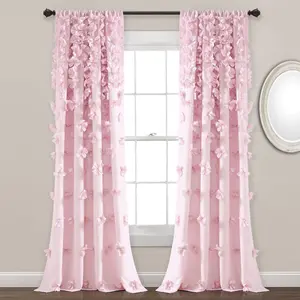 84"x54" Riley Window Curtain Panels Lilac Purple - Lush Décor