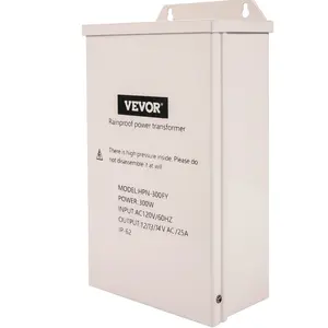 Father's Day Gift VEVOR Pool Light Transformer, 300 Watt Outdoor Landscape Lighting Transformer, Multi-Tap 12/13/14V AC Pool Light Transformer, Pool/Spa/Landscape Lighting, Path Light, LED Compatible, Weatherproof