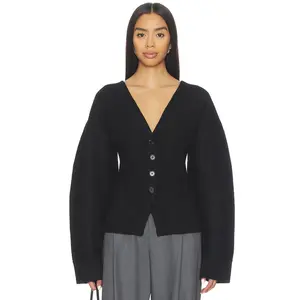 EAVES Arlet Knit Cardigan in Black