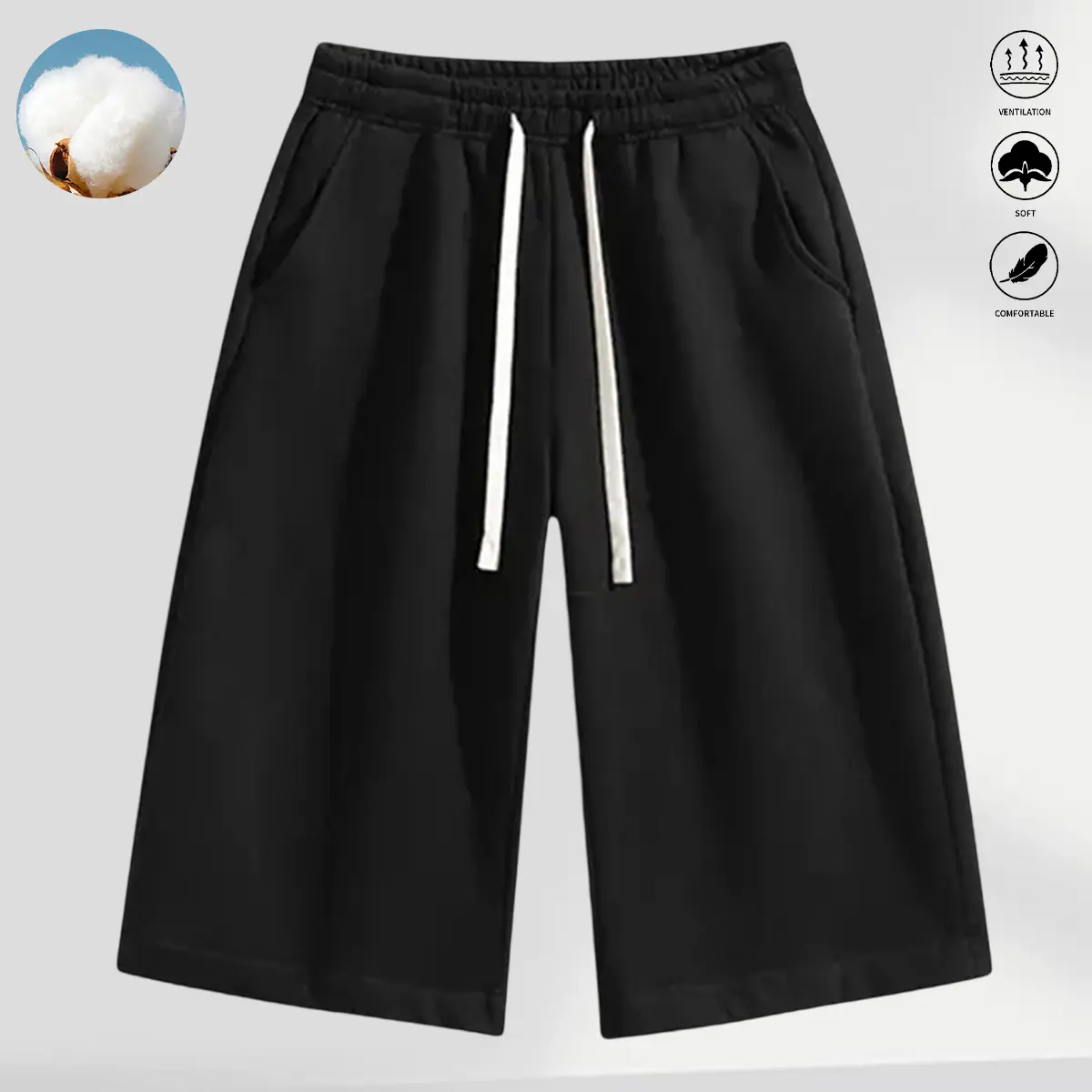 JOGWAVE men’s solid-color shorts, summervibes – elastic waistband shorts, breathable, tiktokshopbacktoschool, back-to-school shopping, suitable for casual occasions, summer shorts, unisex, ideal for basketball, fitness, and running activities, back-to-sch