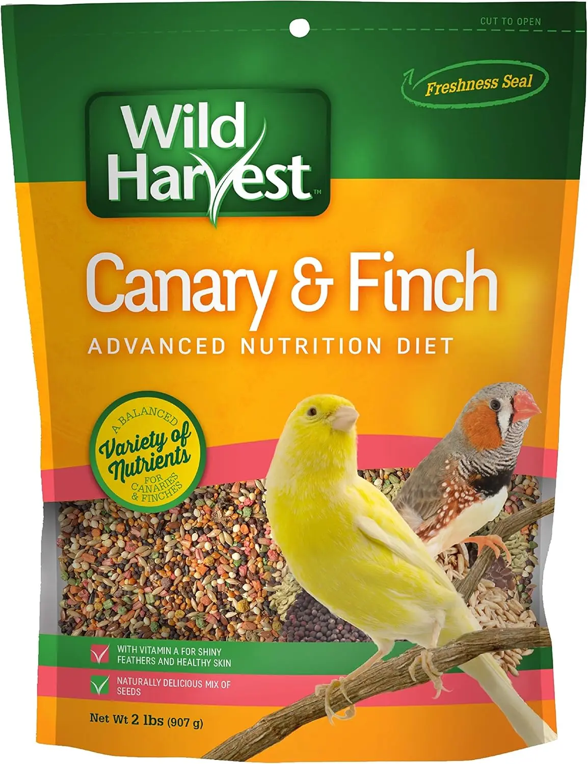 Advanced Nutrition Diet Canary & Finch, Naturally Delicious Seed Mix With Vitamin A, 2 Pounds