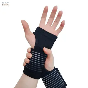 EC 2 Pack Compression Wrist Brace Splint, Adjustable Wrist Support Strap, Universal Fit for Left & Right Hand, Daily Fitness Wrist Care for Men Women