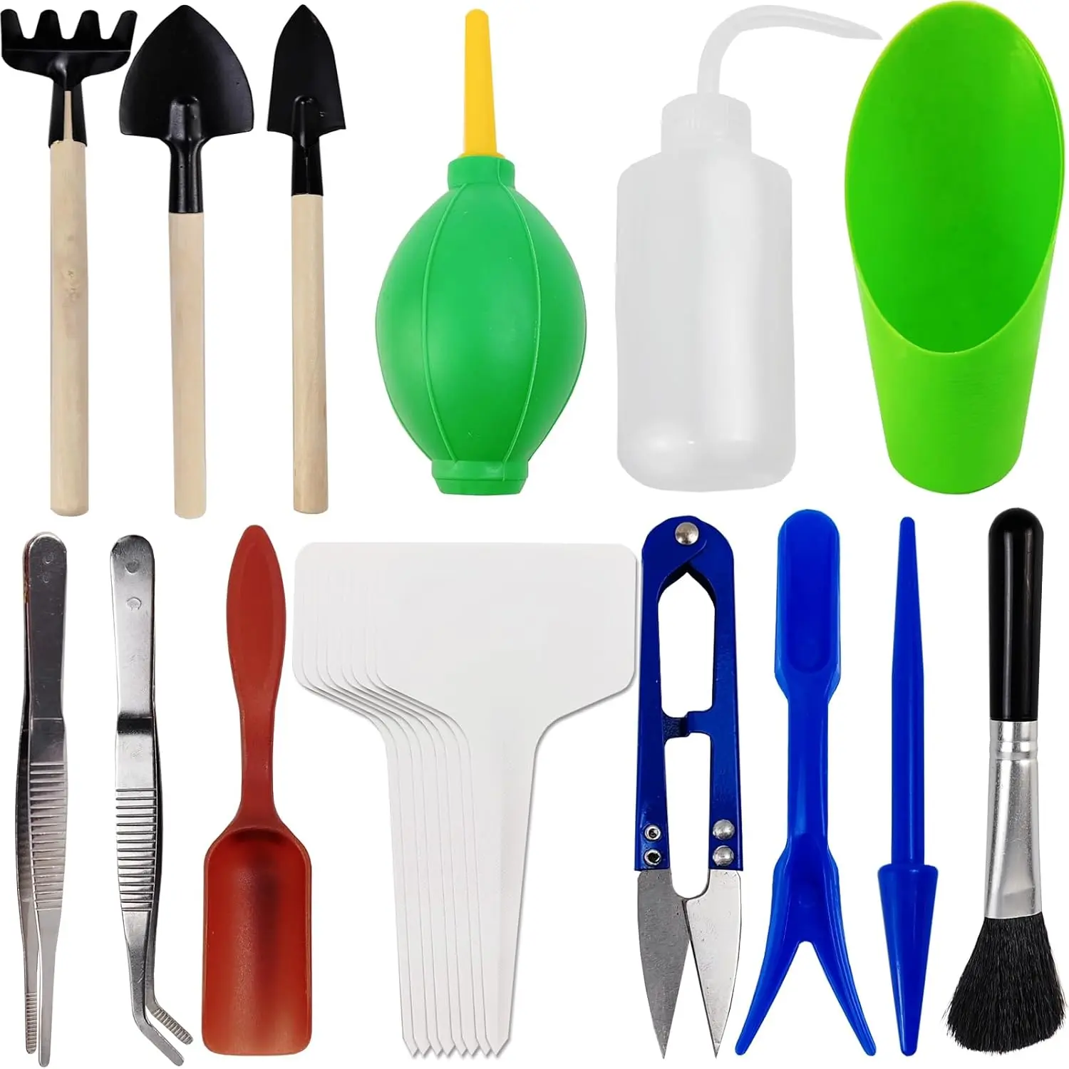 20 count/Set Succulent Tools Set, Mini Garden Tool Set, Transplanting Tools Set, Succulent Care Kit for Succulent Miniature Gardening