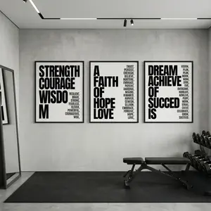 Your Daily Dose Of Good Vibes, These 3 Motivational Quote Posters Change Your Room‘S Energy. For Home Office & Living Room, Modern Theme Decoration. #Goodvibes #Walldecor