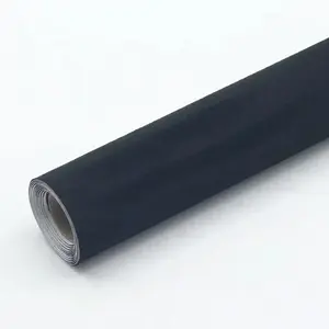 Hyper-fiber Self-adhesive Alcantara  Fabric 19x59 inch/50×150 cm Black for Car Interior Repair & Home Decor Premium Suede Material - Faux Leather Intermediate Control Display Cabinet