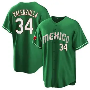 Full Print Valenzuela #34 Baseball Jersey Jersey, Print Baseball Jersey, Sport Jersey for Men and Women, Baseball Jersey Style