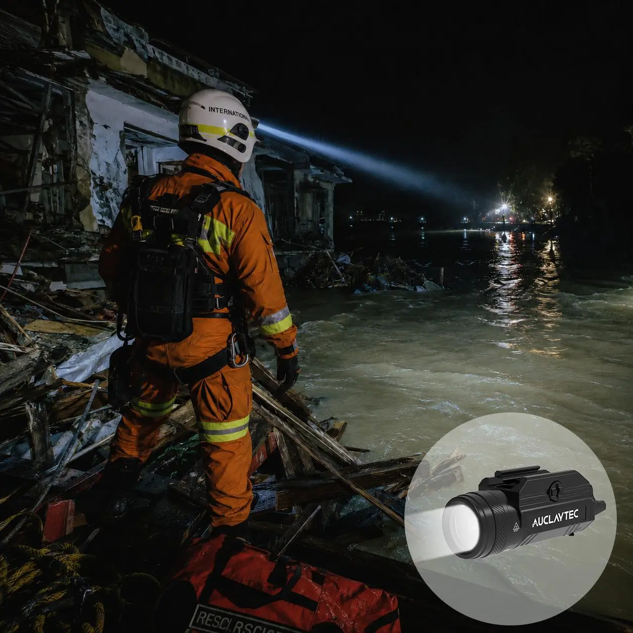 1200 Lumen Premium Metal Laser Outdoor Flashlight