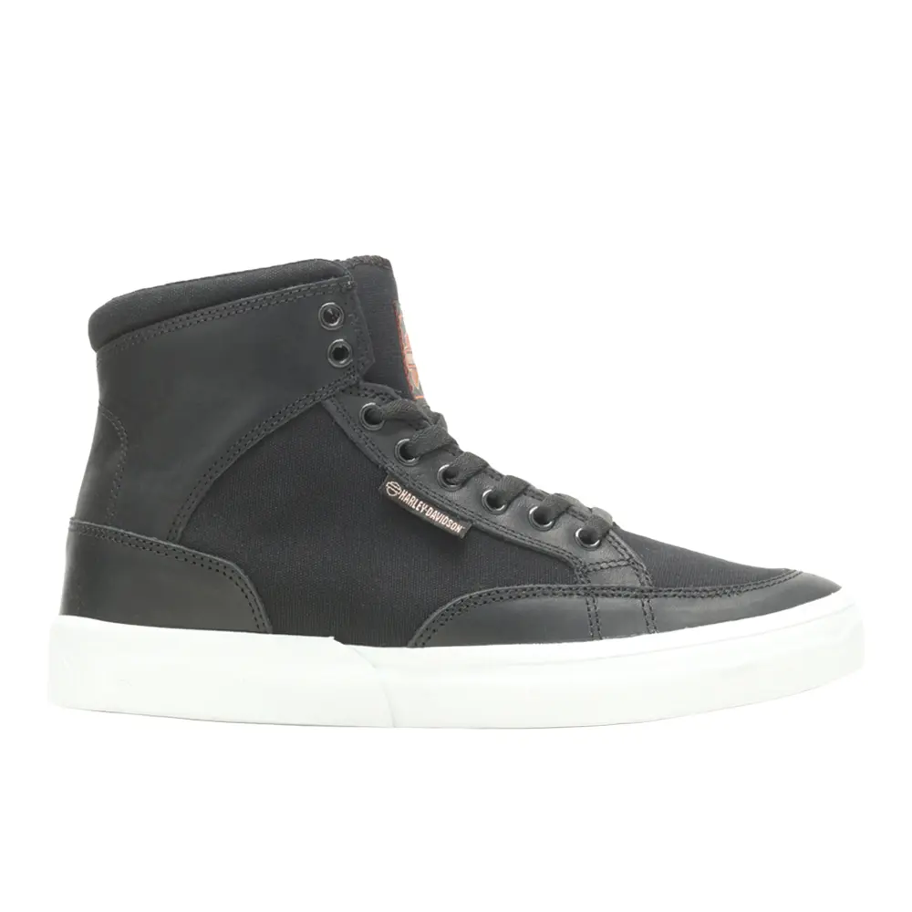 Harley-Davidson Footwear Mens Rosemont High Lace Up Sneakers Shoes Casual - Black
