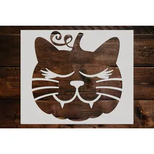 Cat Stencil - Art and Wall Stencil