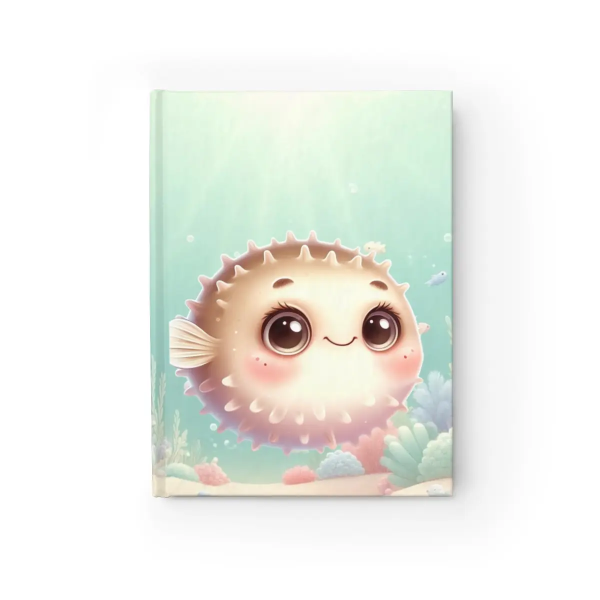 Pretty Puffer Fish Journal - Ruled Line