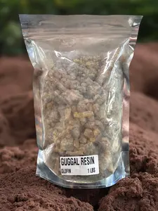Olofin Brand Incense Guggal Resin 1 Pound Clear Packaging for Your Needs Natural Product Fragrance Scent