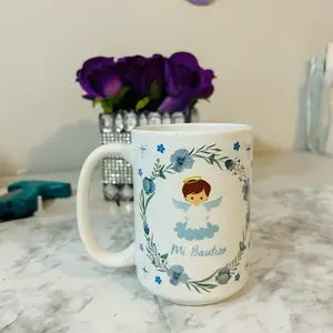 Personalized Ceramic Baptism Mug Gift or . Recuerdo de Bautizo, Custom MugPersonal Use Drinkware