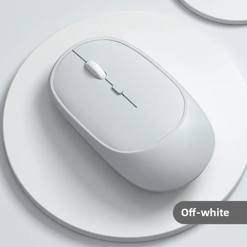 Wireless Mouse with Bluetooth and 2.4G Dual Mode, Compatible with Mobile Phones, Tablets, iPads, and Laptops.