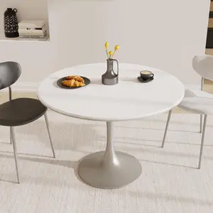 Plastic Table Cover Protector 48" Round Waterproof Easy Flat PVC Desk Pad Mat 1.5mm Thick Vinyl Table Top Protector for Dining Room Table Office Dresser