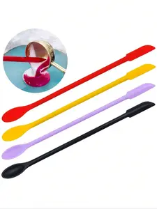 1pc Double-End Silicone Sealing Wax Spatula Tool, Multifunctional Wax Seal Stir Sticks, Heat-Resistant Silicone Scraper For Sealing Wax Spoon Clean, Mixing Resin, Art & Craft Projects, Sealing Wax Tools Accessories