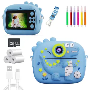 Instant Printing Camera, 1080P Digital Camera for Kids, Portable Toy with 32GB SD Card, Christmas Birthday Gift for Boys & Girls