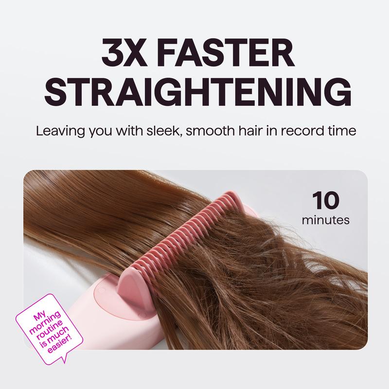 Wavytalk Steamline Pro Steam Hair Straightener Brush Hair Straightening Comb with Scrunchie and Glove Wavytalk Steamline Pro Steam Hair Straightener Brush Hair Straightening Comb with Scrunchie and Glove