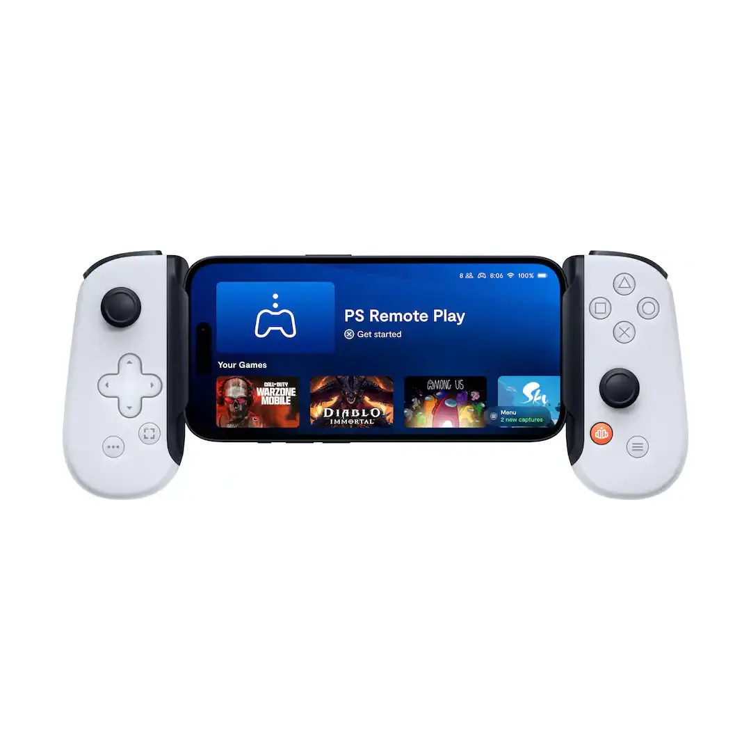 Backbone - One - PlayStation Edition (Lightning) - Mobile Gaming Controller for iPhone - 2nd Gen - White Backbone - One - PlayStation Edition (Lightning) - Mobile Gaming Controller for iPhone - 2nd Gen - White